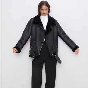 Zara Double-Faced Biker Jacket